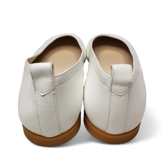 Everlane Day Glove Pointed Toe Flats Women's Antique White Leather Slip On 5.5 - Picture 4 of 8